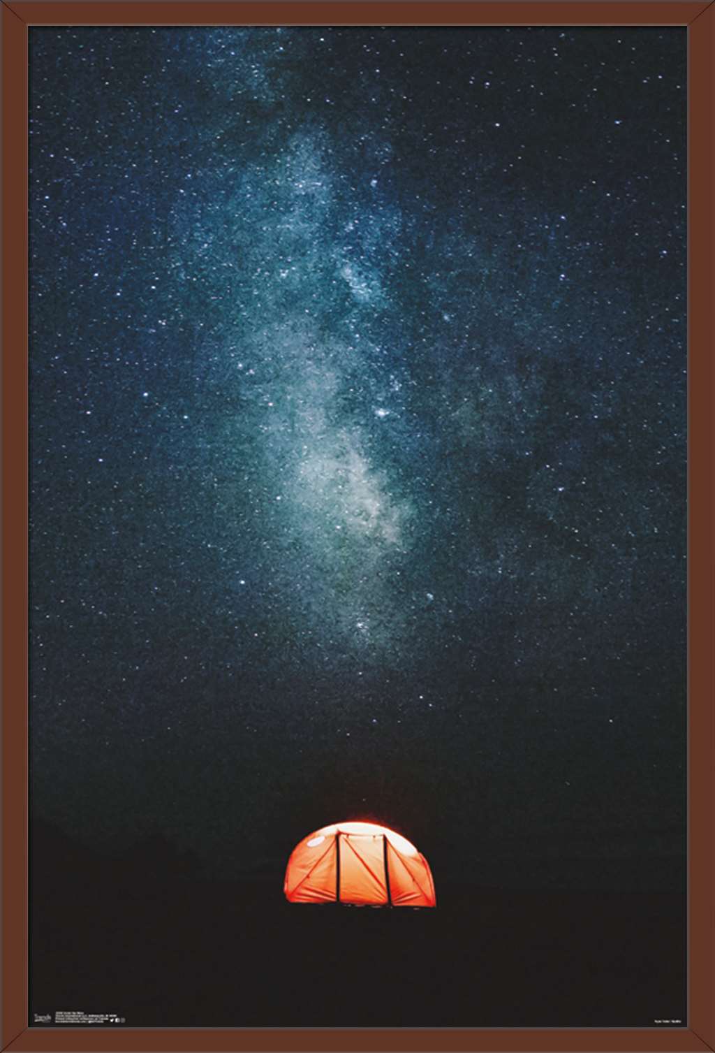 Under The Stars Wall Poster, 22.375" x 34", Framed