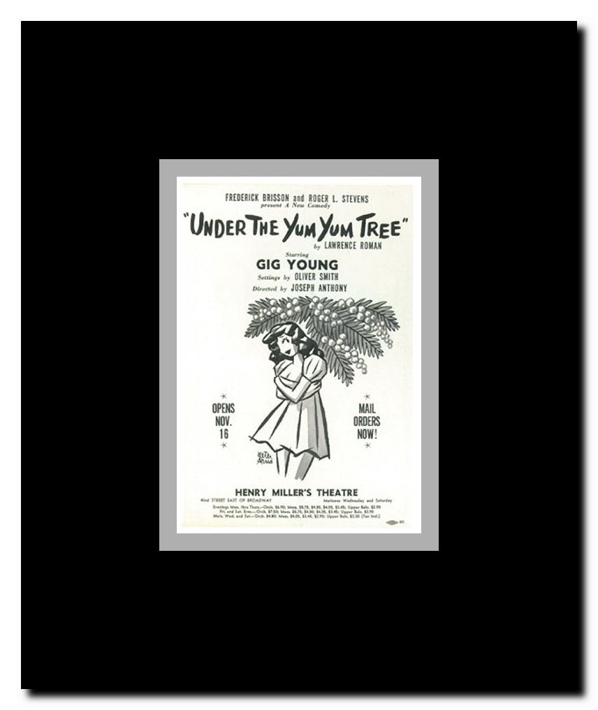 Under The Yum Yum Tree (Broadway) Framed Movie Poster