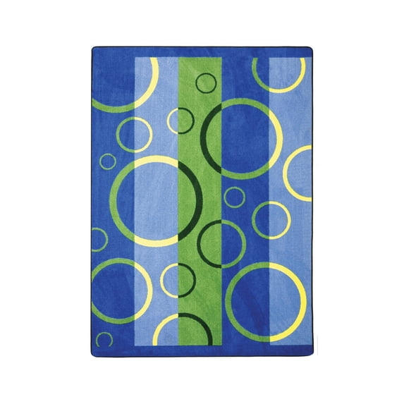 Kaleidoscope - Whimsical Area Rugs Under Water, 7'8" x 10'9", Multicolored