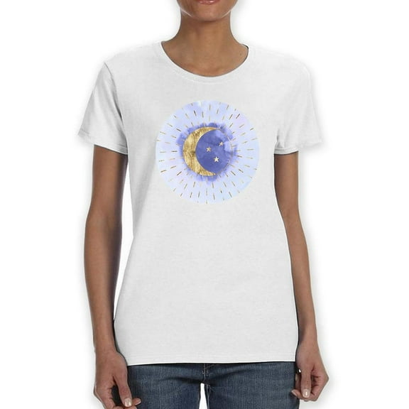 Under Watercolor Moonlight T-Shirt Women -Grace Popp Designs, Female Medium