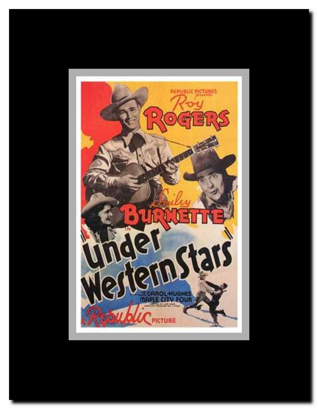 Under Western Stars Framed Movie Poster