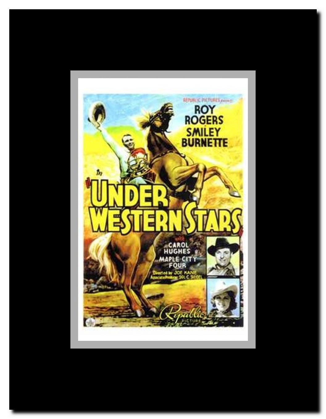Under Western Stars Framed Movie Poster