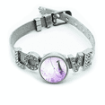 thumbnail image 1 of Under Wisteria Chinese Style Watercolor Bracelet Wristband Crystal Love Adjustable Bangle, 1 of 2