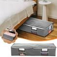 thumbnail image 1 of Under bed Storage Bags,Large Capacity Underbed Storage Bags Organizer, Thick Fabric Storage Bins with Reinforced Handles for Blanket Comforter Bedding Clothes, 1 of 3