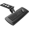 thumbnail image 1 of Under-desk keyboard tray, 360-degree adjustable ergonomic sliding keyboard and mouse tray, 1 of 4