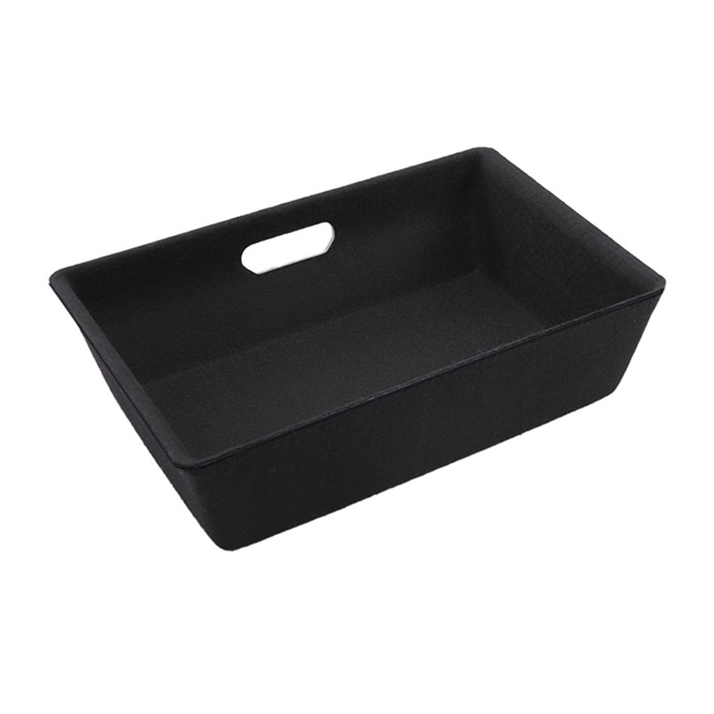 For Car Under for Seat Storage Tray Shockproof Flocking Automobile Interior Under for Seat Organizer