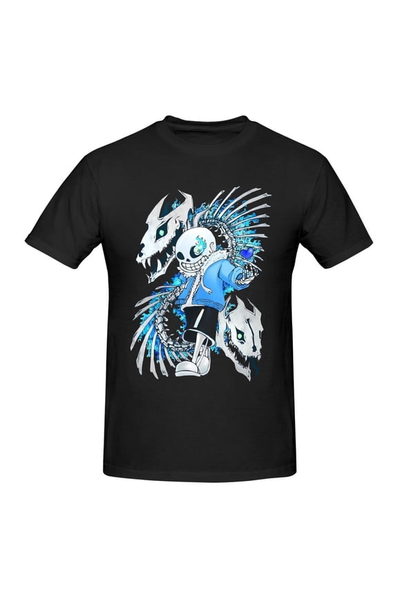 Under-tale S-a-n-s Men's T-Shirt Short Sleeve Crew Neck Tees