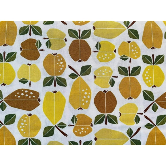 Under the Apple Tree-Orchard Golden Fabric-Loes Van Oosten-Cotton + Steel