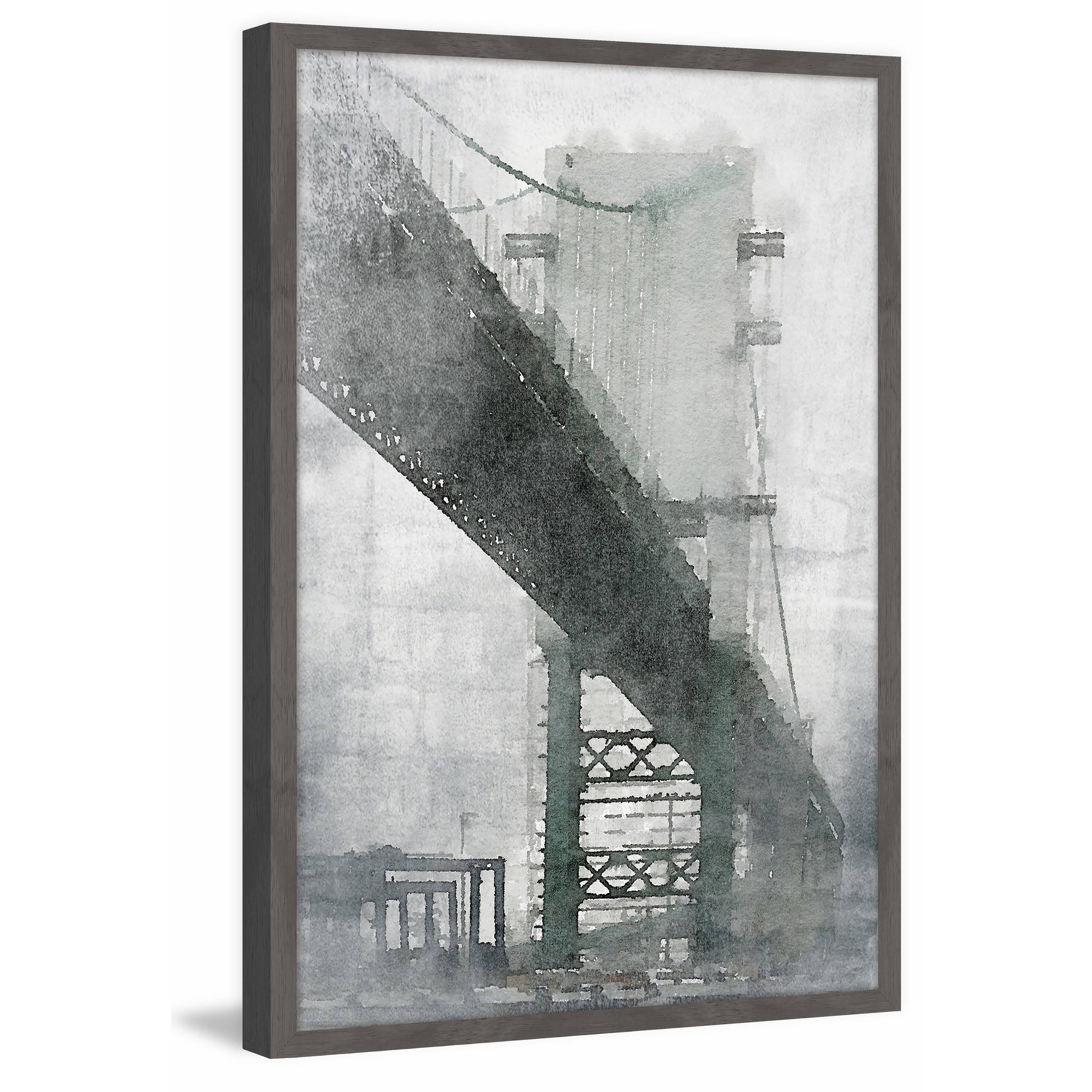 "Under the Bridge" Framed Painting Print