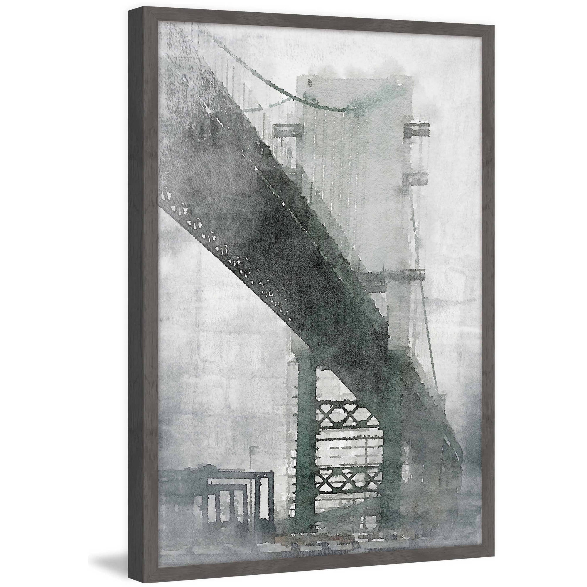 "Under the Bridge" Framed Painting Print