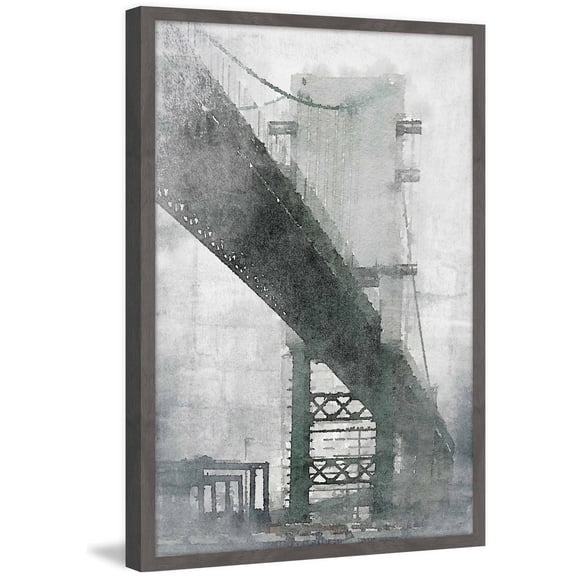 "Under the Bridge" Framed Painting Print