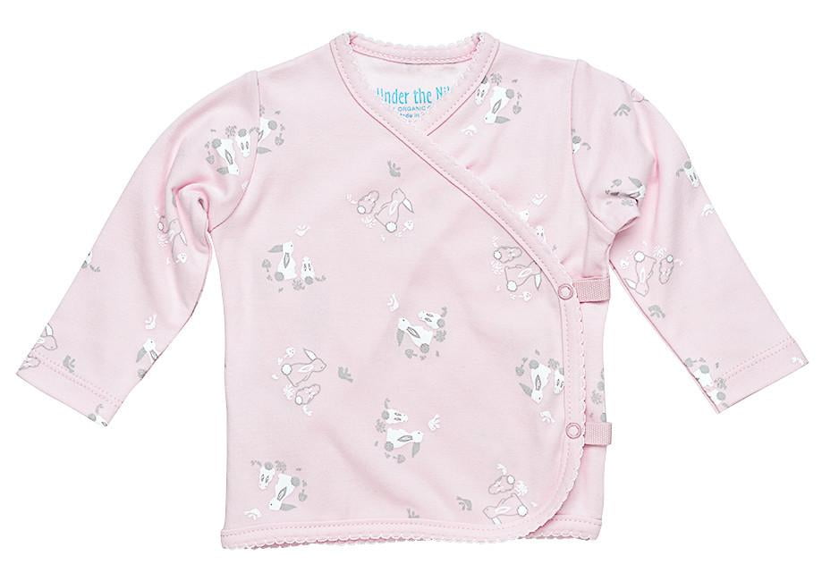 Under the Nile Baby Girl Long Sleeve Side Snap TShirt Size 03M Pink