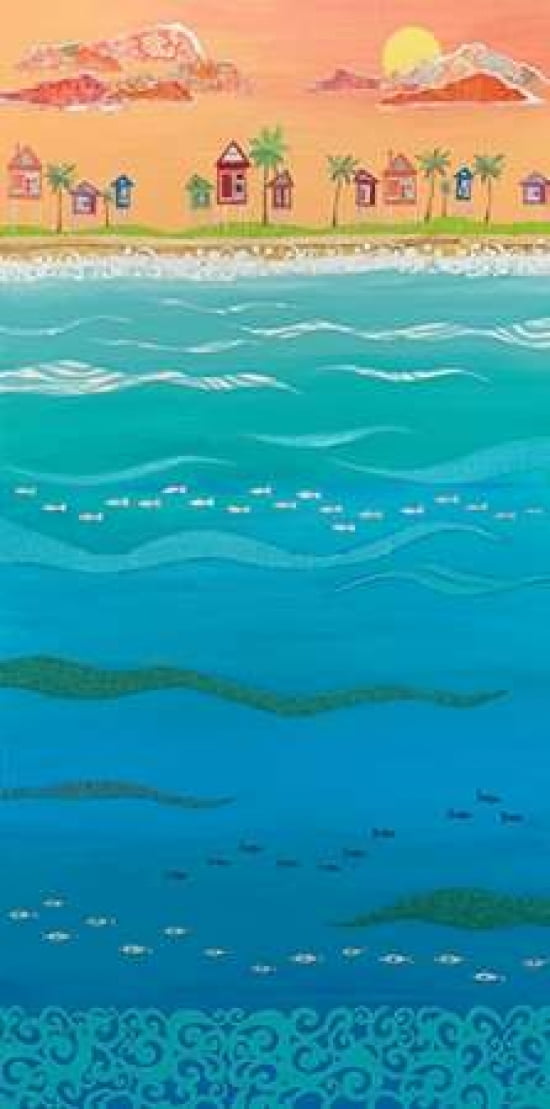 Under the Sea Canvas Art - Jennifer Peck (10 x 20)