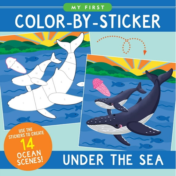 My First Color-By-Sticker Book - Under the Sea, (Paperback)