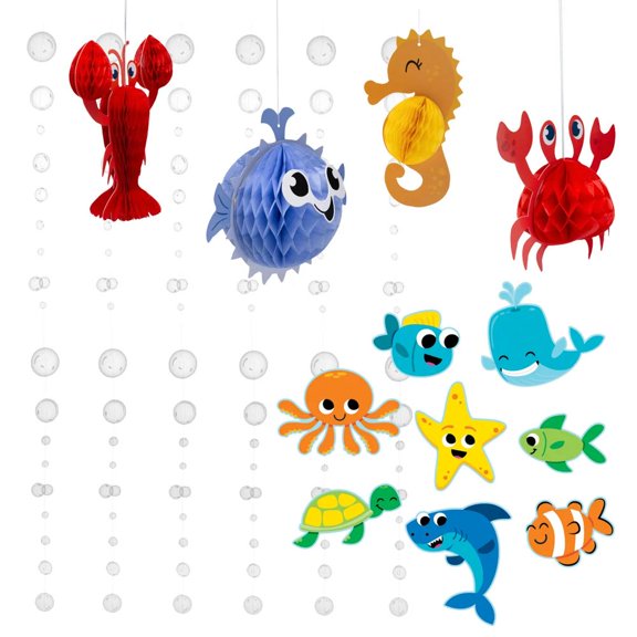 Under the Sea Party Creature Wall Decorating Kit - 18 pc