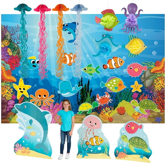 Under the Sea Party Premium Decorating Kit - 18 Pc