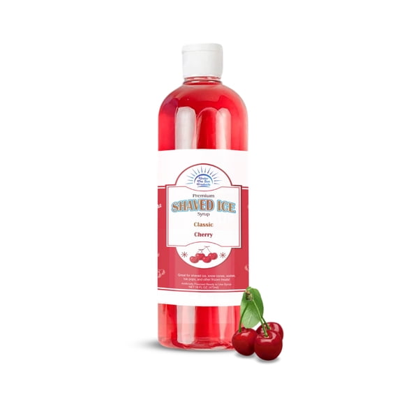 Under the Sun Products- 16oz Bottle of Snow Cone Syrup- Cherry Flavor