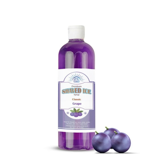 Under the Sun Products- 16oz Bottle of Snow Cone Syrup- Grape Flavor