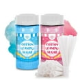 thumbnail image 1 of Under the Sun Products-Cotton Candy Floss Sugar Package of 2ct-(Pink Vanilla & Blue Raspberry)-8.5oz Each Flavor W/ 50 Paper Cones, 1 of 5