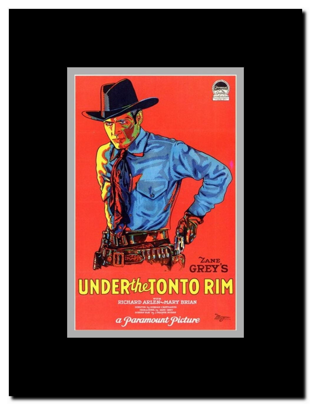 Under the Tonto Rim Framed Movie Poster
