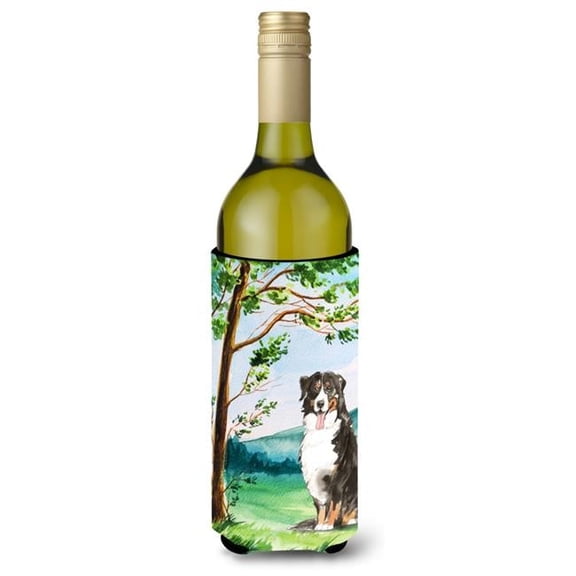 Under the Tree Bernese Mountain Dog Wine Bottle Beverage Insulator Hugger