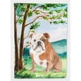 thumbnail image 1 of Under the Tree English Bulldog Flag Canvas House Size, 1 of 1
