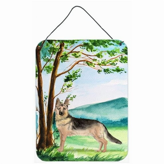 Under the Tree German Shepherd Wall or Door Hanging Prints