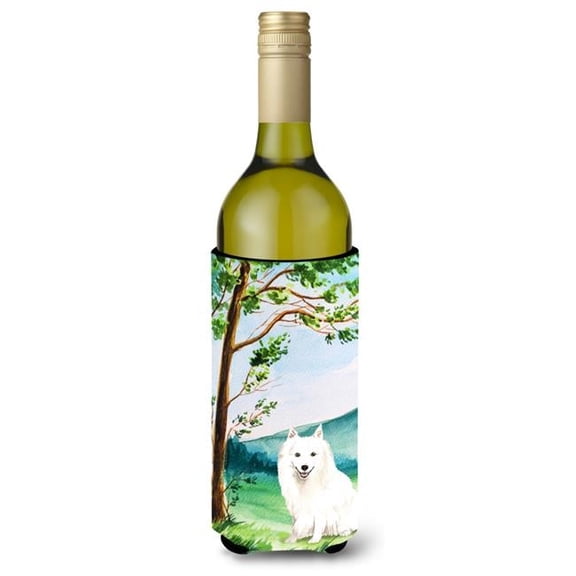 Under the Tree Japanese Spitz Wine Bottle Beverage Insulator Hugger