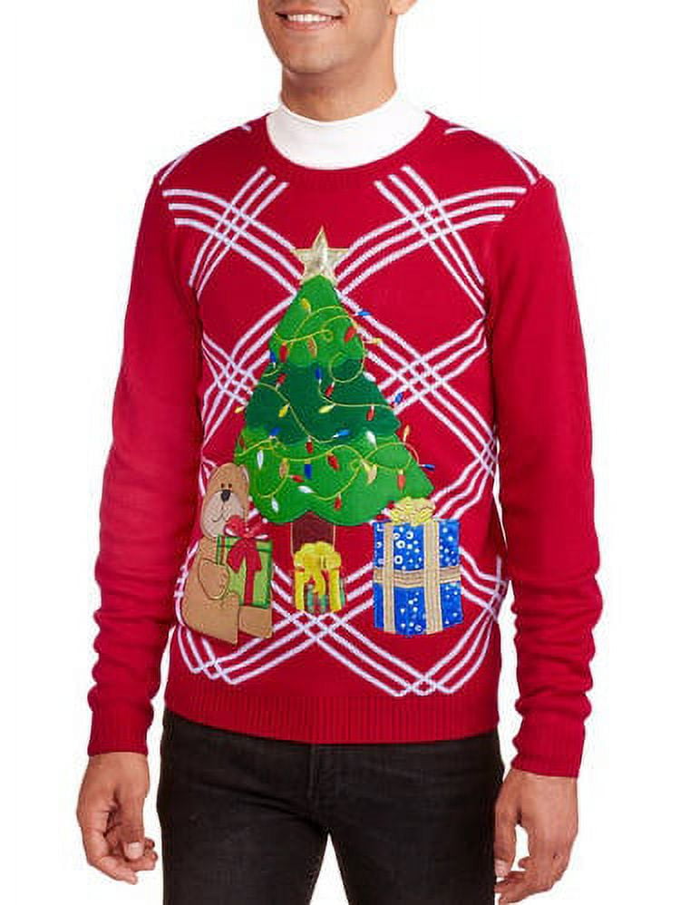 Under the Tree Men's Christmas Ugly Sweater - Walmart.com