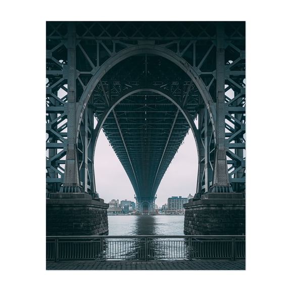 Under the Williamsburg - Manhattan New York Photography Unframed Wall Art Print 16 x 20 inches