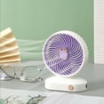 thumbnail image 1 of Under to 10$! Three Speed Desktop Fan USB Charging Small Fan Portable Handheld Small Fan Suitable for Home and Outdoor Use Portable Fan Purple, 1 of 6