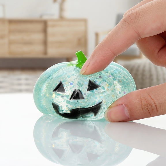 Under1$ Dollar, Tarmeek Pumpkin Squishies Toy, 1 Pack Fidget Squeeze Halloween Favors, Slow Rebound Stress Relief Toy, Halloween Gifts for 3 4 5 Year Old Kids, Halloween Candy Bag Stuffers