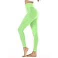 thumbnail image 1 of Under5 EGNMCR Green High Waisted Leggings for Women Full Length Soft Yoga Pants for Workout Running Gym Plus Size Pants, 1 of 4