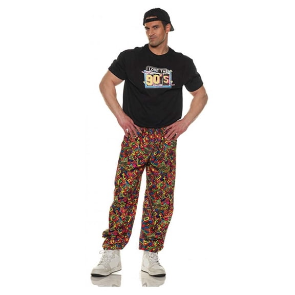 UnderWraps Men's I Love The 90s Printed Costume Shirt Large 42-46