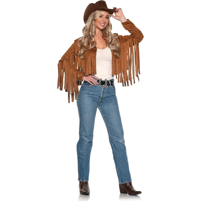 UnderWraps Women's Wild West Cowgirl Fringed Jacket Costume Small 4-6 UnderWraps Women's Wild West Cowgirl Fringed Jacket Costume Small 4-6
