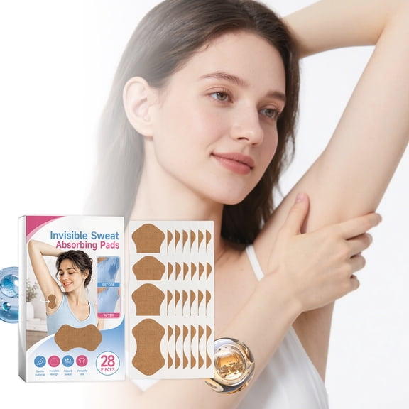 Underarm Pads For Women Men,28Pc Sweat Pads, Sweatproof Disposable Forearm Pads Unisex Invisible Pads