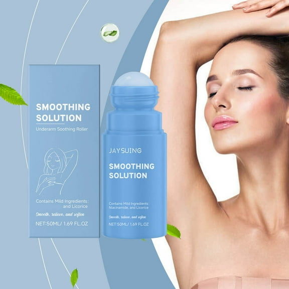 Underarm After Shave Soothing Roll-On Serum 50ml, Aloe and Chamomile for Irritation Relief, Moisturizes and Cleanses Armpits, Light Non Greasy Formula, Odor Control for Sensitive Skin