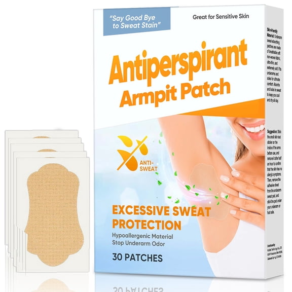 Underarm Sweat Pads For Women and Men, Armpit Sweat Pads, Comfortable for All Day USe, Idea for Daily Use, Sport, Travel, 30 PCS