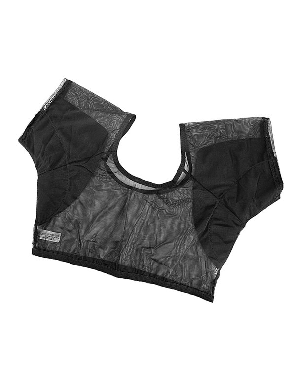 Underarm Sweat Vest Armpit Sweat Proof Pads Crop Undershirt Under Armpits Anti Sweat Short Sleeve Mesh Shirt for Women