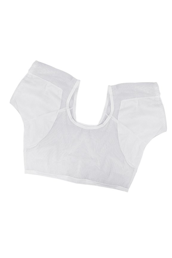 Underarm Sweat Vest Armpit Sweat Proof Pads Crop Undershirt Under Armpits Anti Sweat Short Sleeve Mesh Shirt for Women