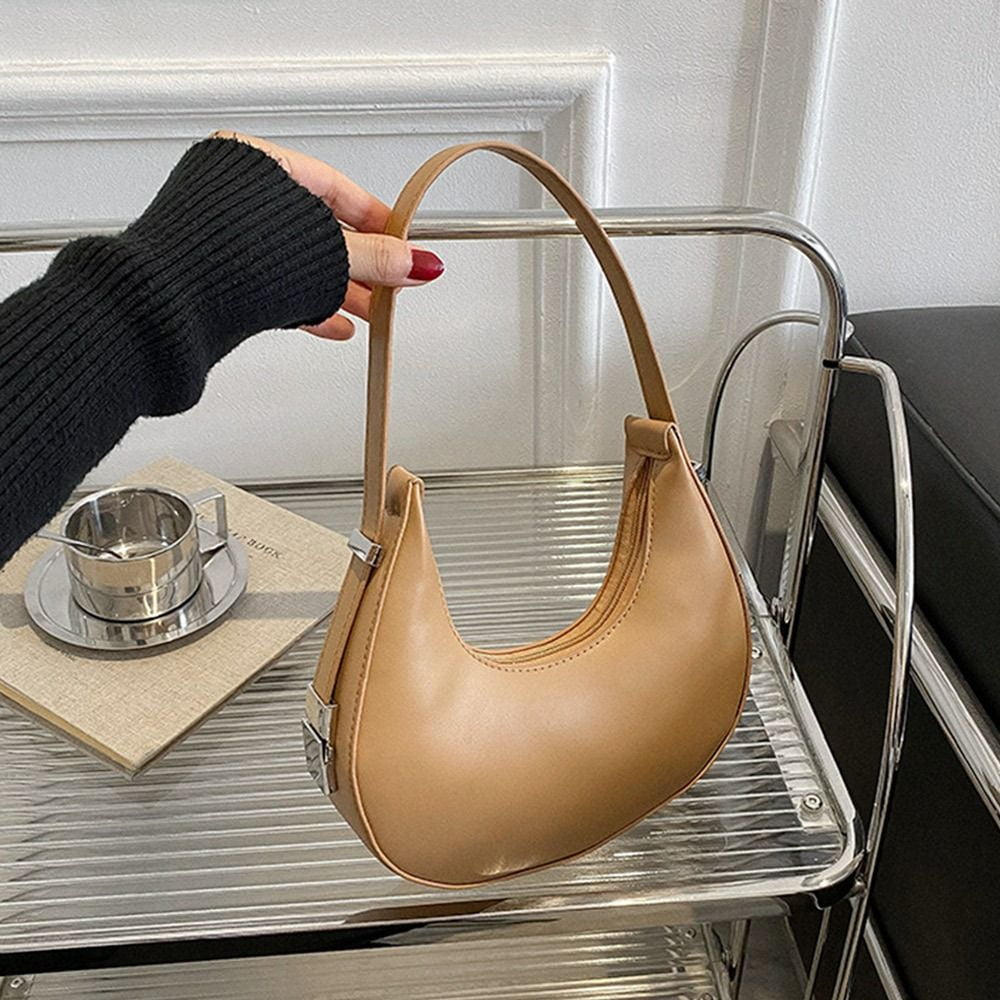 PU Leather Underarm Shoulder Bag Women Luxury Design Handbags and Purse Female Small Hobos Bag