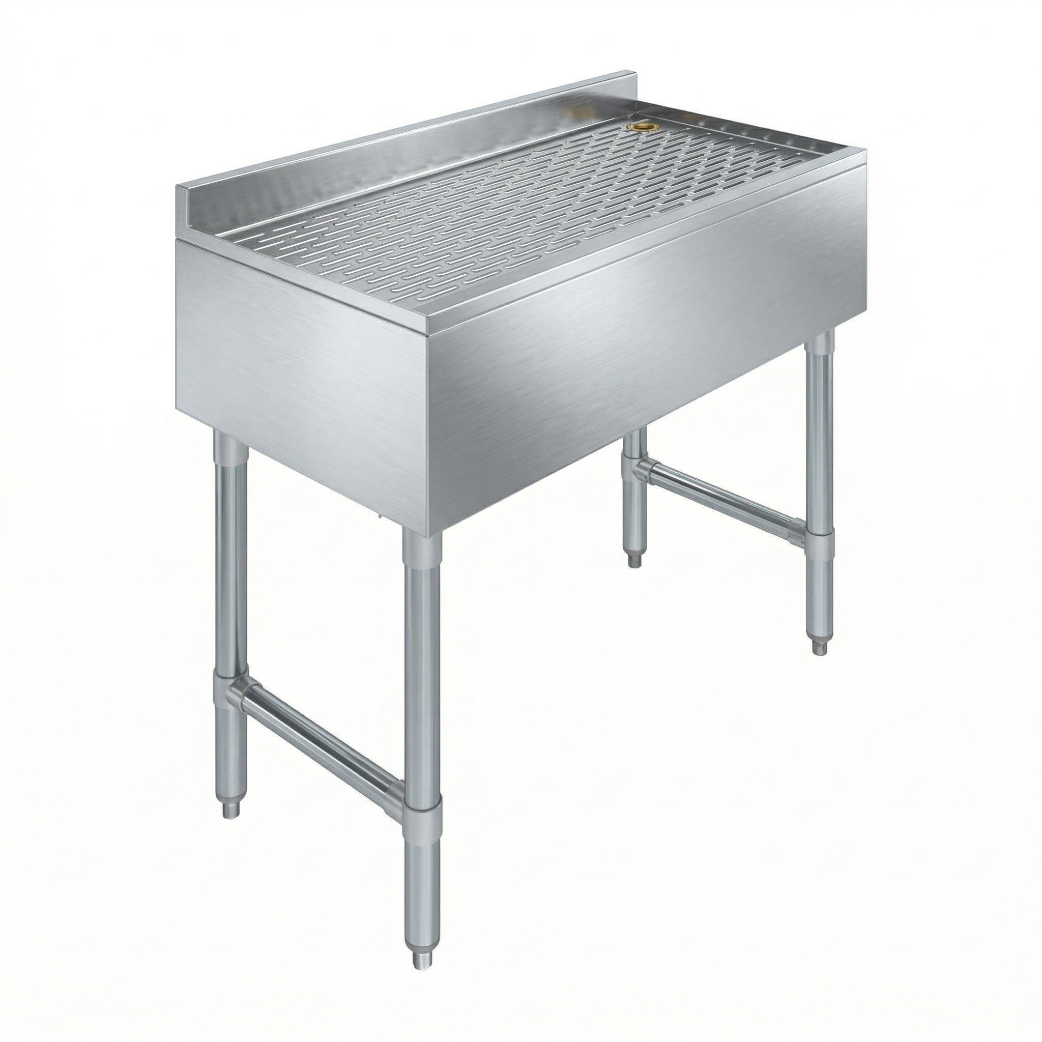 Underbar Stainless Steel Drainboard 18-1/2 in. x 24 in. x 30 in. H with 3 in. Backsplash