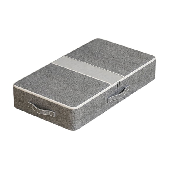 Underbed Storage Containers Bin with Lids, Large Under Bed Storage Organizer Box with Handle, Foldable for Clothes, Shoes, Blankets 5*31*18In