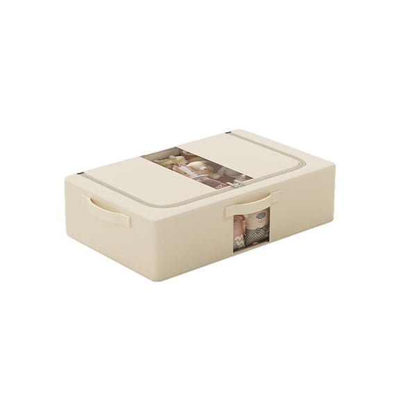 Underbed storage box flat drawer style foldable for organizing clothes