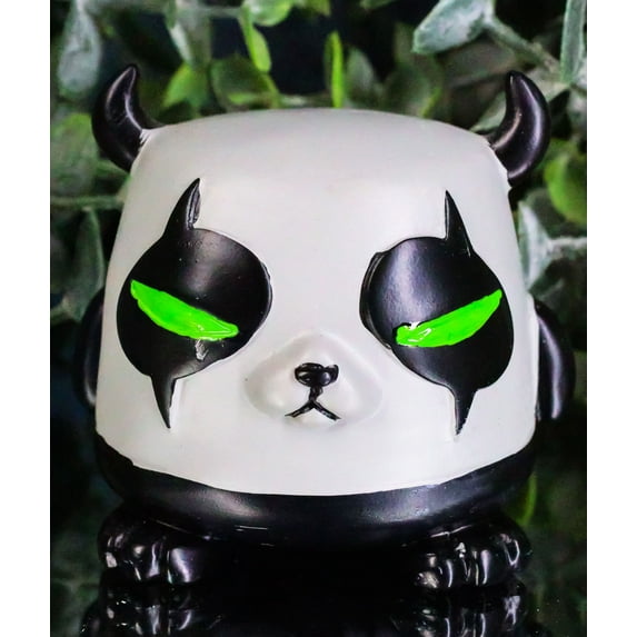 Underbedz Pandemonio Little Monster Panda Bear With Horns Figurine Collectible
