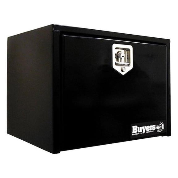 Underbody Tool Box with Stainless Steel T Handle, Black