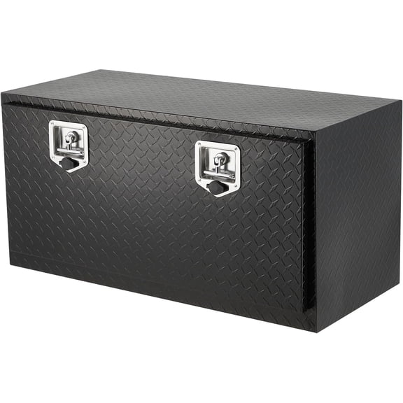 Underbody Truck Box,36*18*17"*/10*13*30/10*13*39/10*13*30/48*15*15 inch Pickup Storage Box,Heavy Duty Aluminum Diamond Plate Tool Box with Lock and Keys,Waterproof Trailer Storage Box with T-Handle
