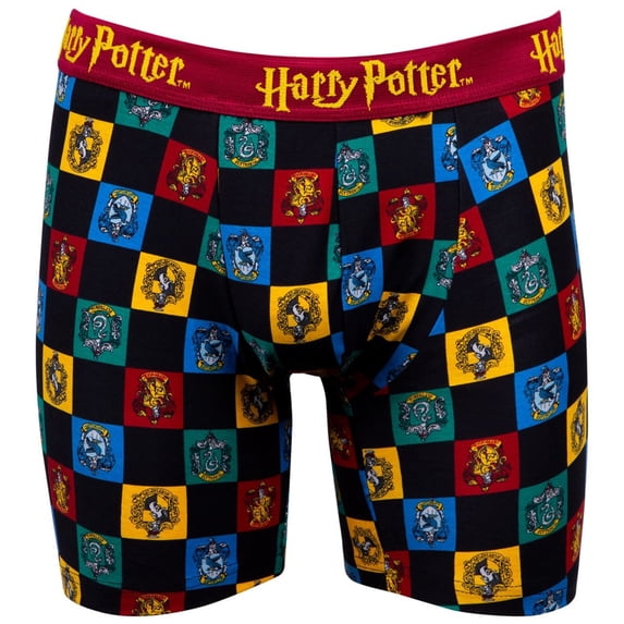 Underboss Mens Harry Potter Hogwarts House Mascots Boxer Brief