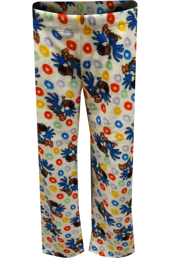 Womens Kellogg's Fruit Loops Toucan Sam Plush Junior Cut Lounge Pants
