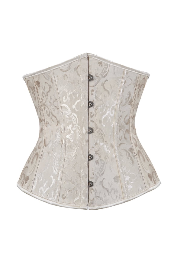 Underbust Corset Top Bustier Corsets for Women Waist Trainer Fashion Plus Size khaki 2XL